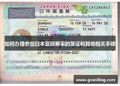 如何办理参加日本亚冠赛事的签证和其他相关手续